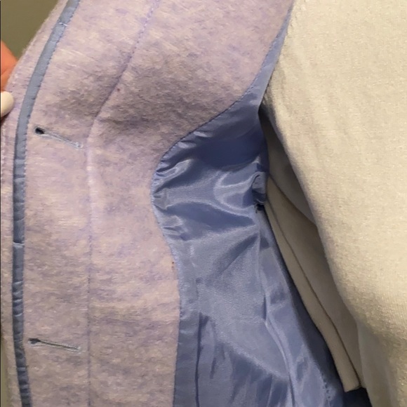 VINTAGE periwinkle 5 button Zara coat - Picture 4 of 8